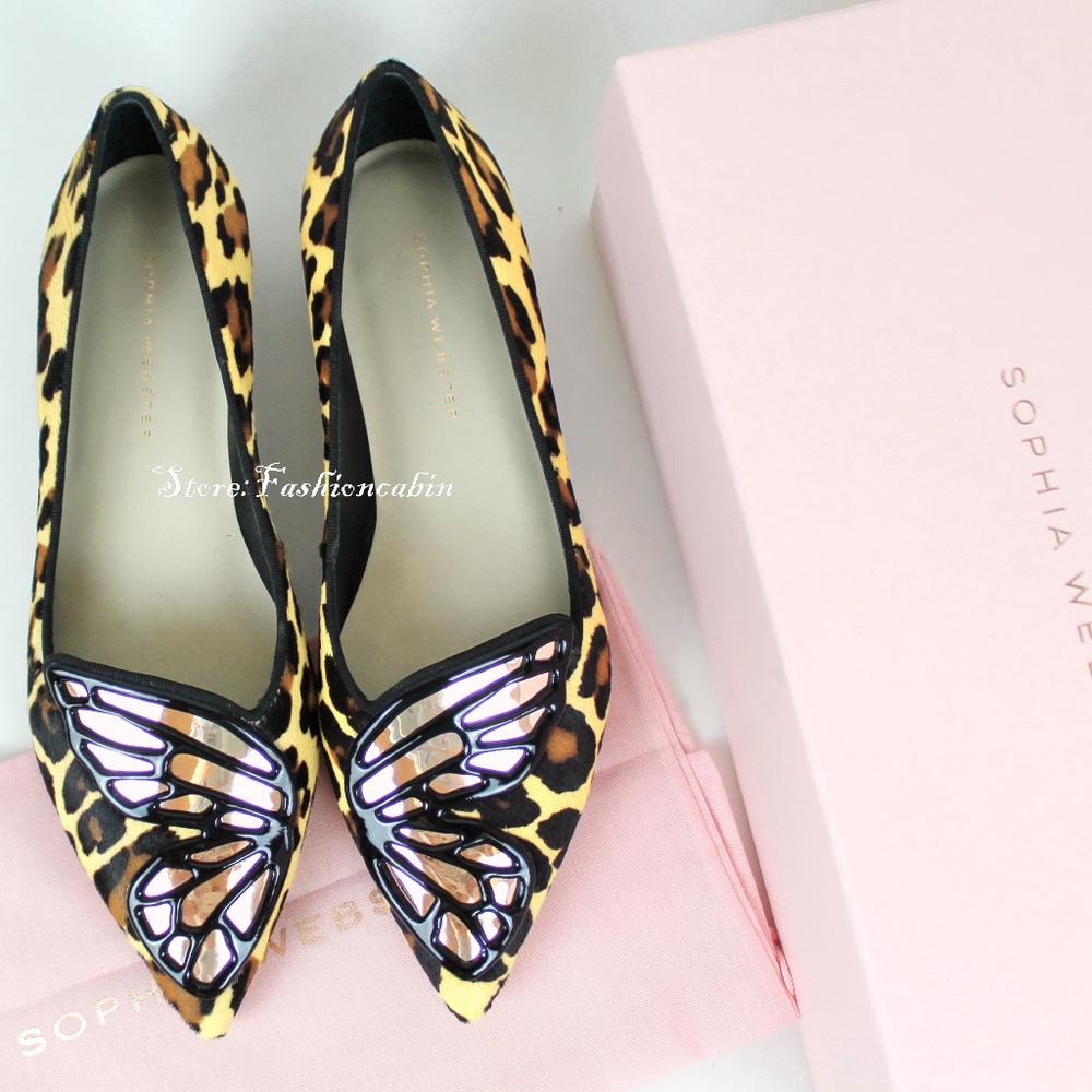 NEW Sophia Webster Bibi Butterfly Ballet Flat - Picture 1 of 8
